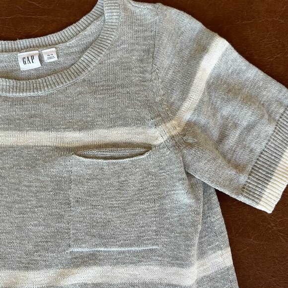 Gap Stripe Crew Neck Short Sleeve Sweater - Picture 6 of 9